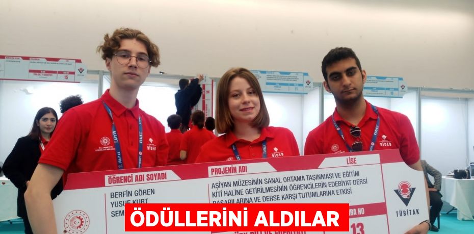 Ödüllerini aldılar