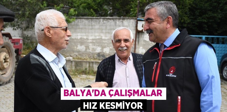 Balya’da çalışmalar hız kesmiyor