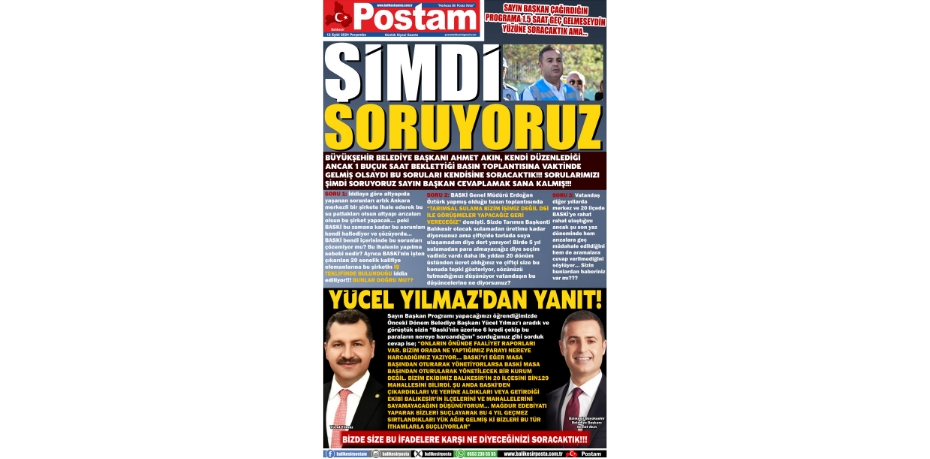 ŞİMDİ SORUYORUZ