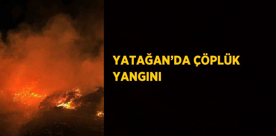 YATAĞAN’DA ÇÖPLÜK YANGINI