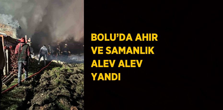 BOLU’DA AHIR VE SAMANLIK ALEV ALEV YANDI