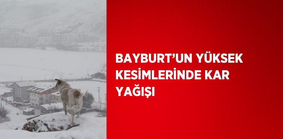 BAYBURT’UN YÜKSEK KESİMLERİNDE KAR YAĞIŞI