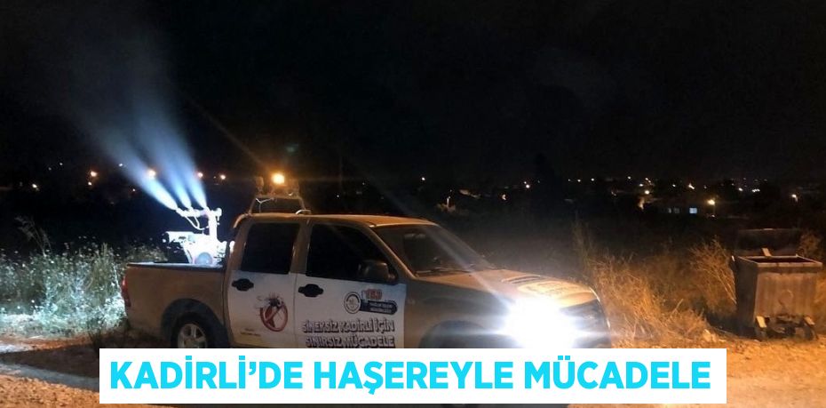 KADİRLİ’DE HAŞEREYLE MÜCADELE