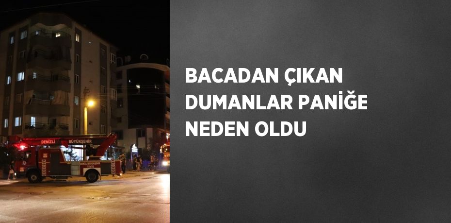 BACADAN ÇIKAN DUMANLAR PANİĞE NEDEN OLDU