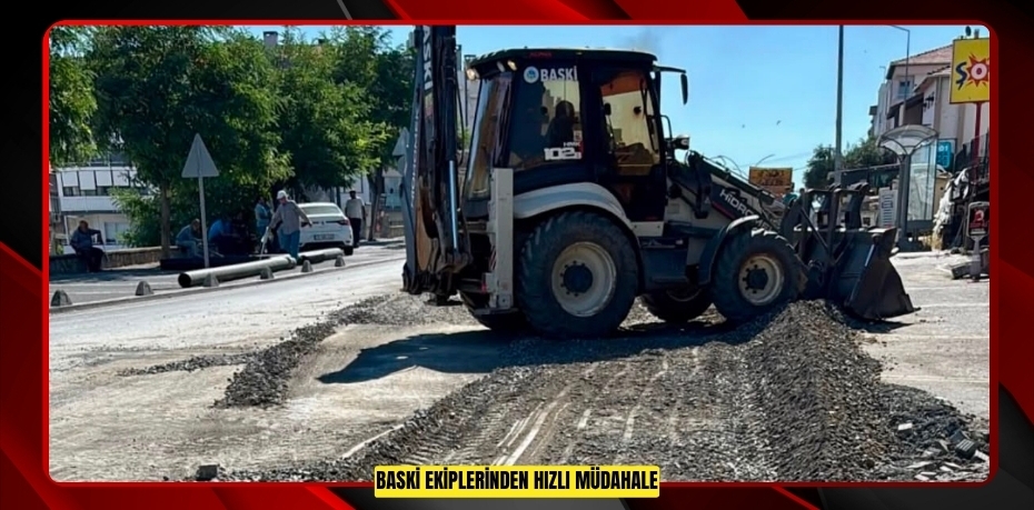 AYVALIK’TA KANALİZASYON HATTINDAKİ GÖÇÜK 36 SAATLİK ÇALIŞMAYLA GİDERİLDİ