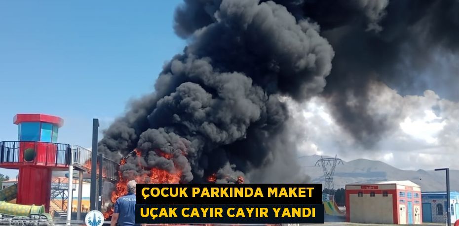 ÇOCUK PARKINDA MAKET UÇAK CAYIR CAYIR YANDI