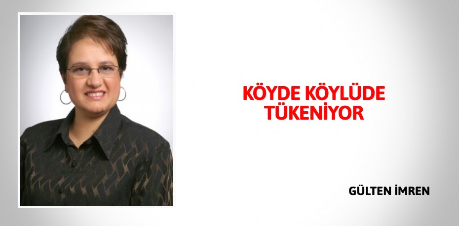 KÖYDE KÖYLÜDE TÜKENİYOR