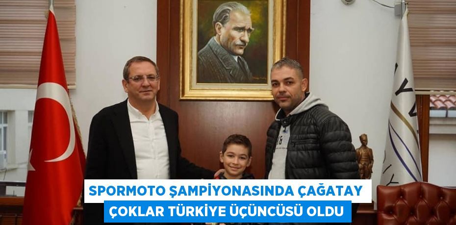 SPORMOTO ŞAMPİYONASINDA ÇAĞATAY ÇOKLAR TÜRKİYE ÜÇÜNCÜSÜ OLDU