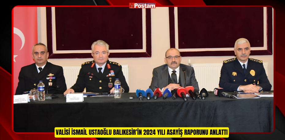 VALİSİ İSMAİL USTAOĞLU BALIKESİR’İN 2024 YILI ASAYİŞ RAPORUNU ANLATTI