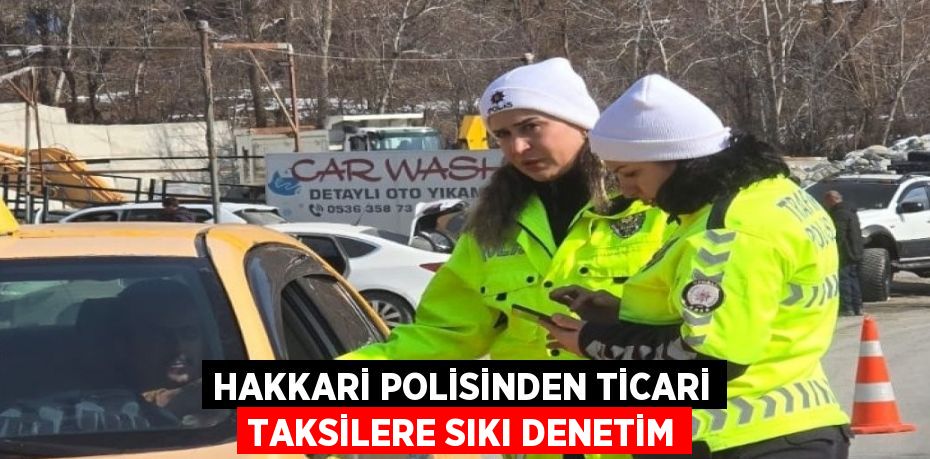 HAKKARİ POLİSİNDEN TİCARİ TAKSİLERE SIKI DENETİM