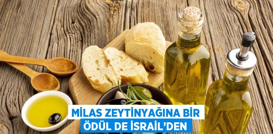 MİLAS ZEYTİNYAĞINA BİR ÖDÜL DE İSRAİL’DEN