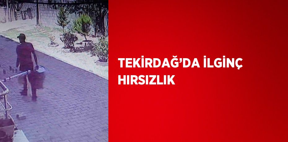 TEKİRDAĞ’DA İLGİNÇ HIRSIZLIK