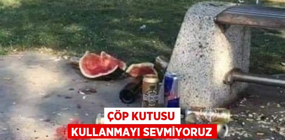 ÇÖP KUTUSU KULLANMAYI SEVMİYORUZ