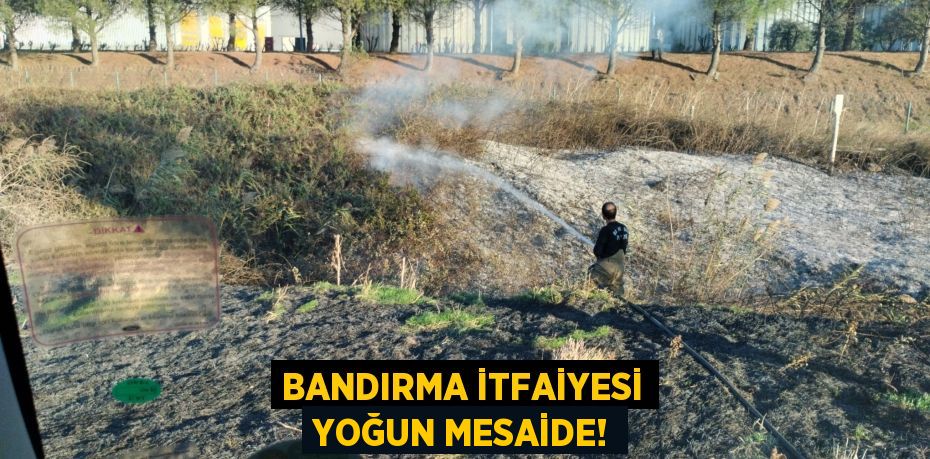 BANDIRMA İTFAİYESİ YOĞUN MESAİDE!