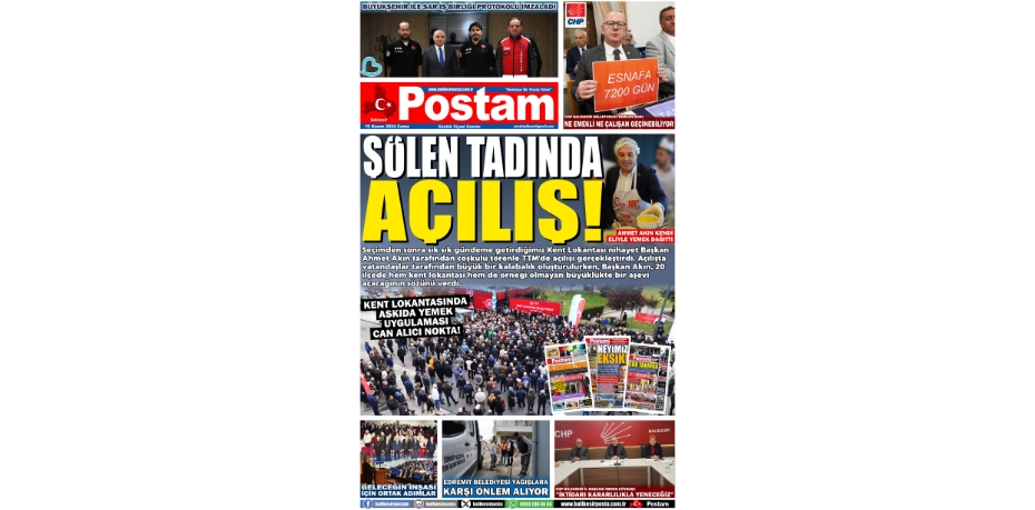 ŞÖLEN TADINDA AÇILIŞ!