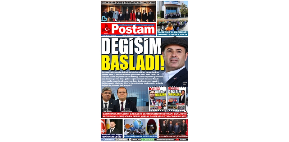 DEĞİŞİM BAŞLADI!