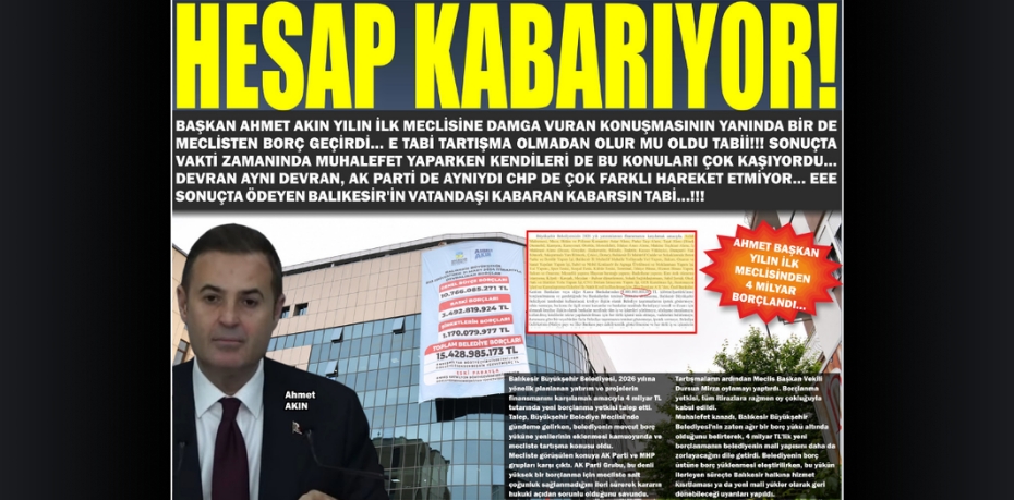 HESAP KABARIYOR!