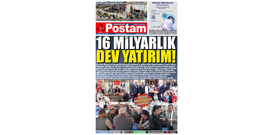 16 MİLYARLIK DEV YATIRIM!