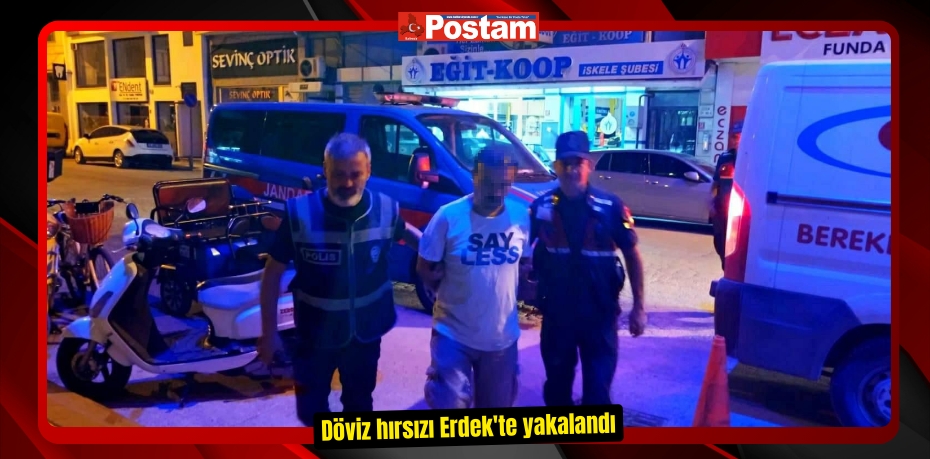 Döviz hırsızı Erdek'te yakalandı