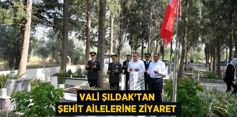 Vali Şıldak'tan Şehit Ailelerine Ziyaret