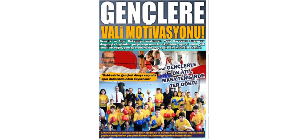 GENÇLERE VALİ MOTİVASYONU!