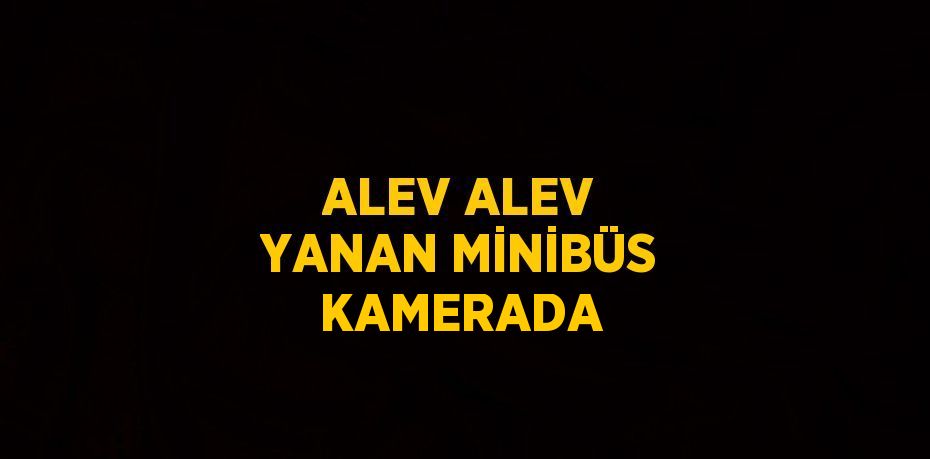 ALEV ALEV YANAN MİNİBÜS KAMERADA