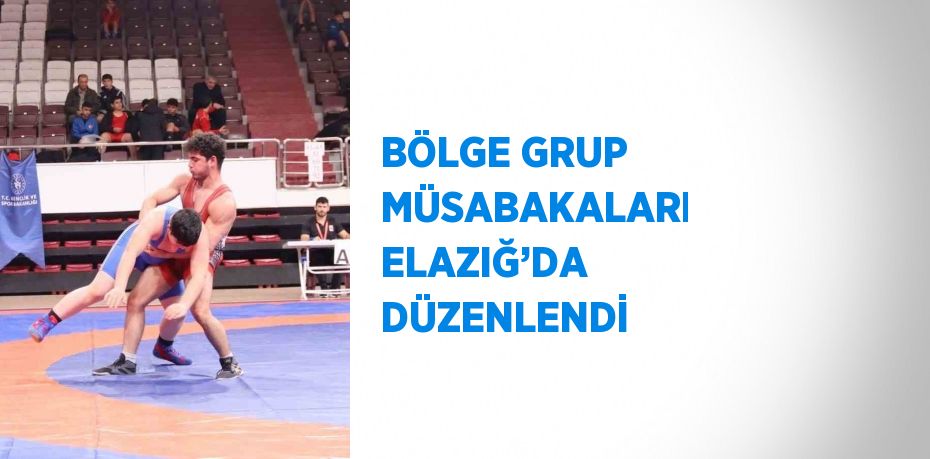 BÖLGE GRUP MÜSABAKALARI ELAZIĞ’DA DÜZENLENDİ