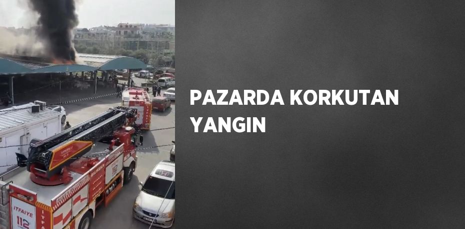 PAZARDA KORKUTAN YANGIN