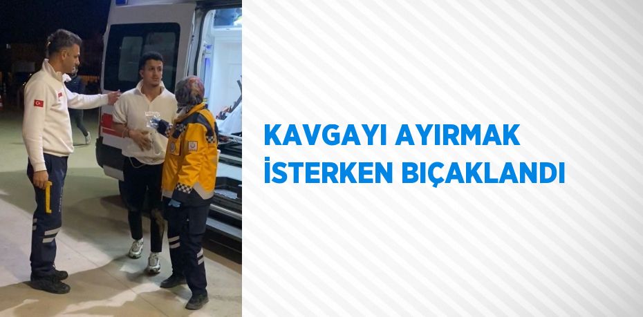 KAVGAYI AYIRMAK İSTERKEN BIÇAKLANDI