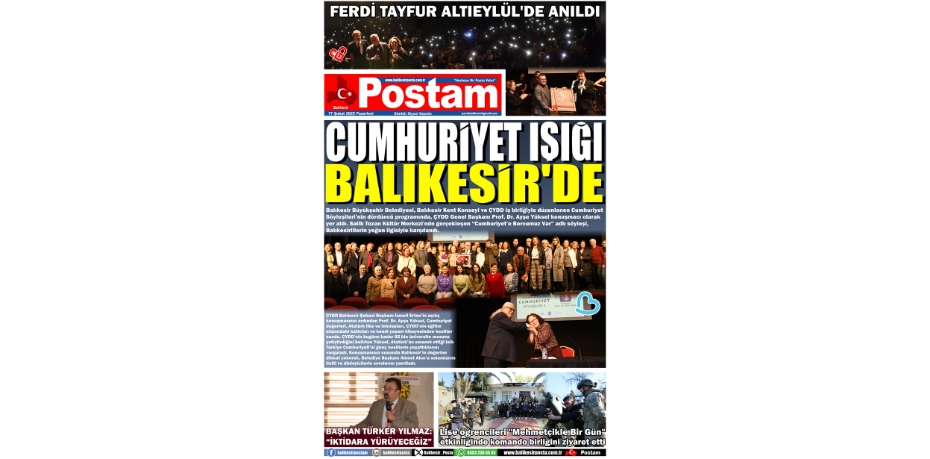 CUMHURİYET IŞIĞI BALIKESİR'DE