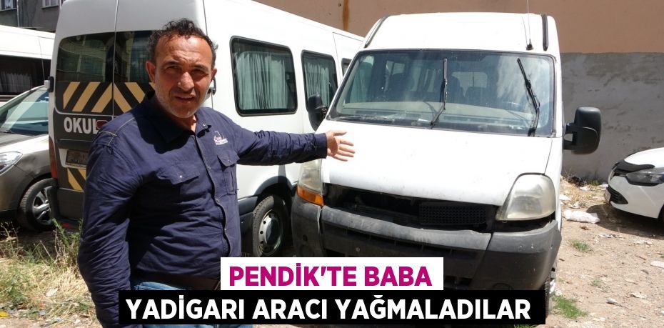 Pendik’te baba yadigarı aracı yağmaladılar