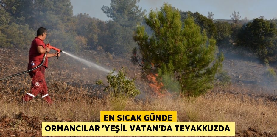 En sıcak günde ormancılar 'Yeşil Vatan'da teyakkuzda