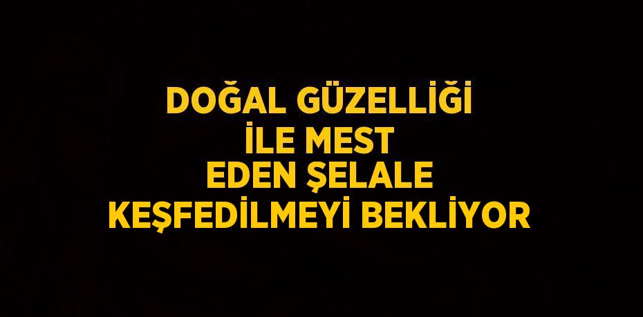 DOĞAL GÜZELLİĞİ İLE MEST EDEN ŞELALE KEŞFEDİLMEYİ BEKLİYOR