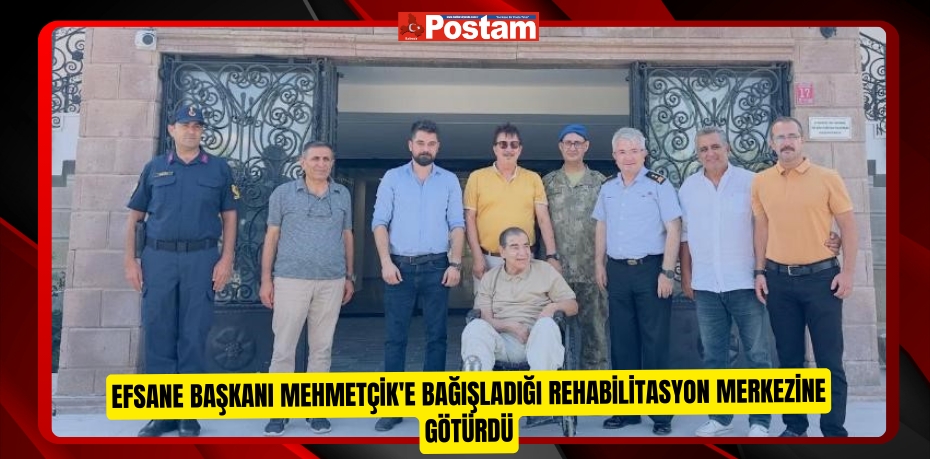 Efsane başkanı Mehmetçik'e bağışladığı rehabilitasyon merkezine götürdü  