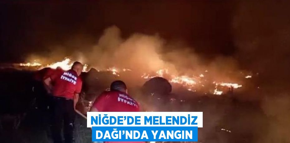 NİĞDE’DE MELENDİZ DAĞI’NDA YANGIN