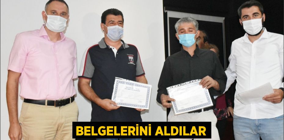 BELGELERİNİ ALDILAR