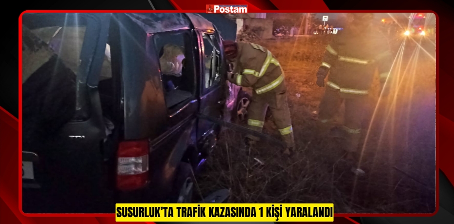 Susurluk’ta trafik kazasında 1 kişi yaralandı