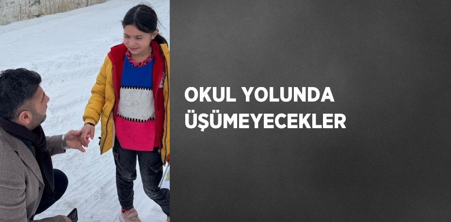 OKUL YOLUNDA ÜŞÜMEYECEKLER