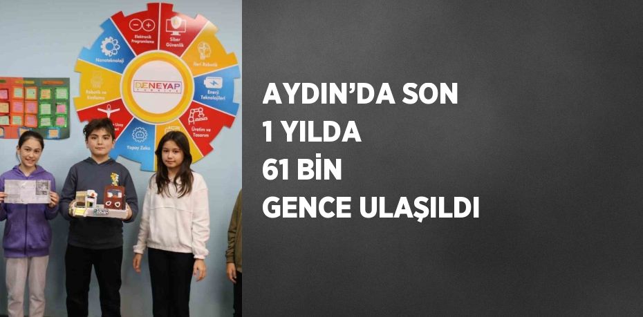 AYDIN’DA SON 1 YILDA 61 BİN GENCE ULAŞILDI