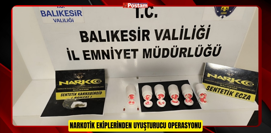 Narkotik Ekiplerinden Uyuşturucu Operasyonu