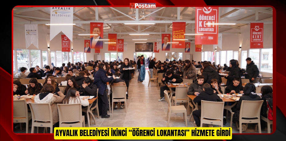 Ayvalık Belediyesi ikinci “Öğrenci Lokantası” hizmete girdi