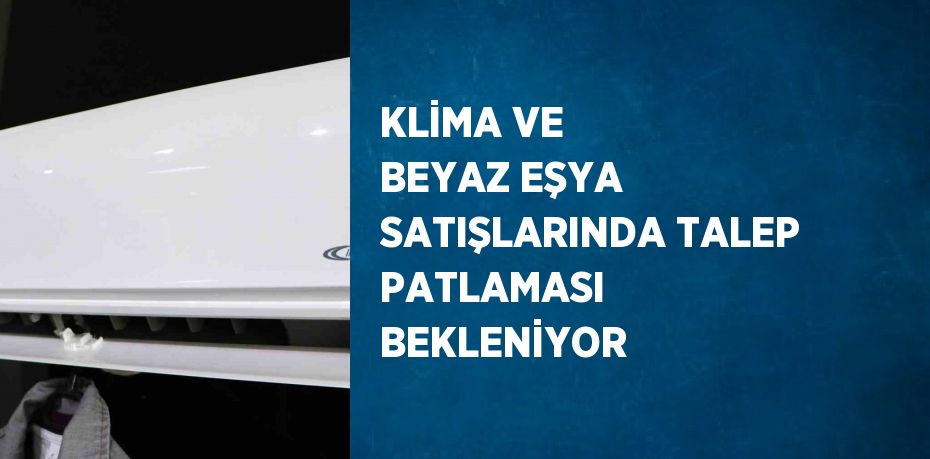 KLİMA VE BEYAZ EŞYA SATIŞLARINDA TALEP PATLAMASI BEKLENİYOR