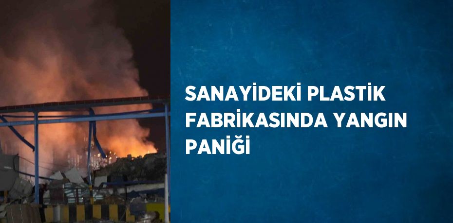 SANAYİDEKİ PLASTİK FABRİKASINDA YANGIN PANİĞİ