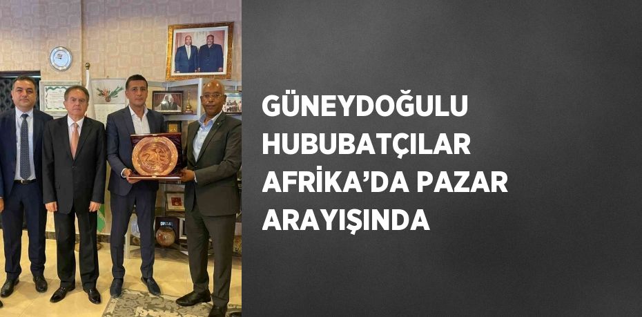 GÜNEYDOĞULU HUBUBATÇILAR AFRİKA’DA PAZAR ARAYIŞINDA