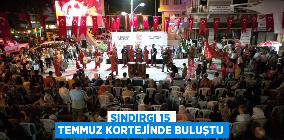 Sındırgı 15 Temmuz kortejinde buluştu