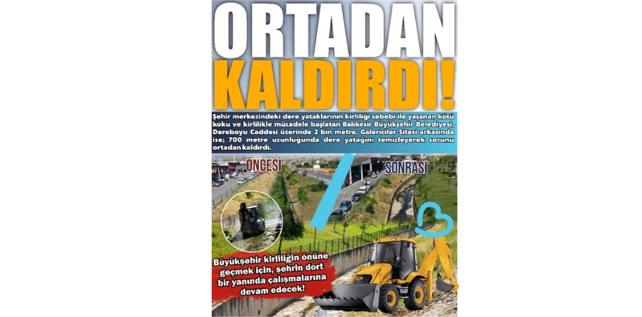 ORTADAN KALDIRDI!