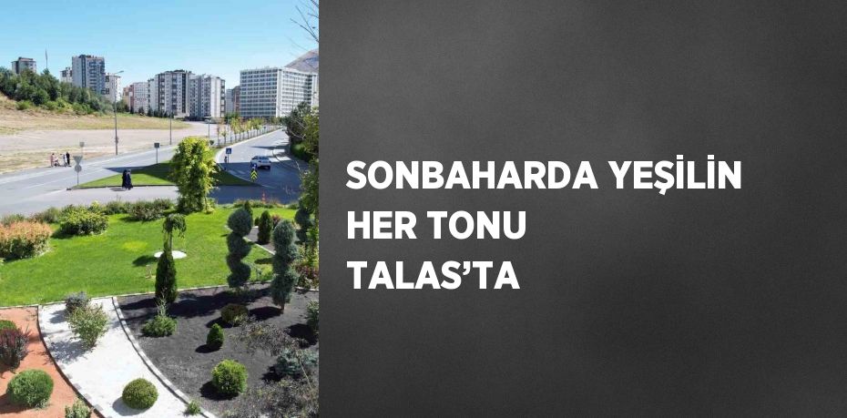 SONBAHARDA YEŞİLİN HER TONU TALAS’TA