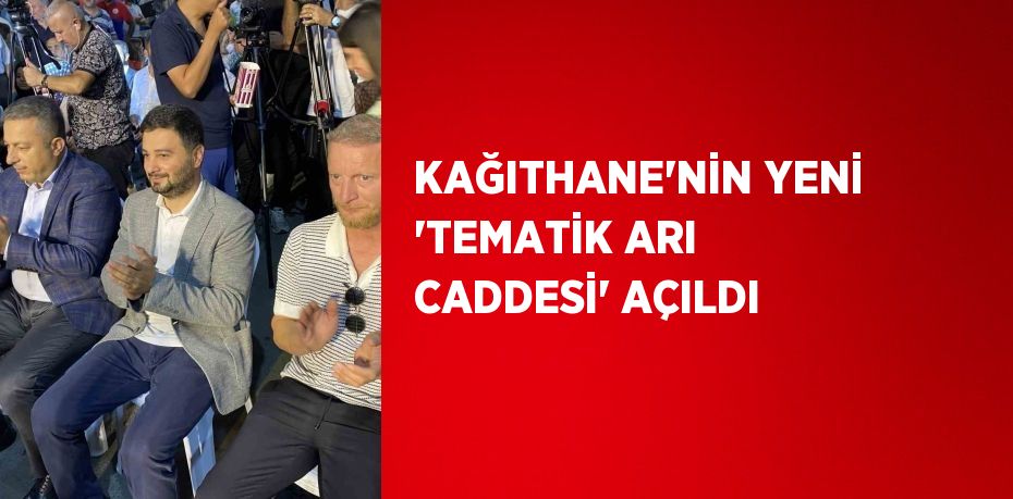 KAĞITHANE’NİN YENİ 'TEMATİK ARI CADDESİ' AÇILDI