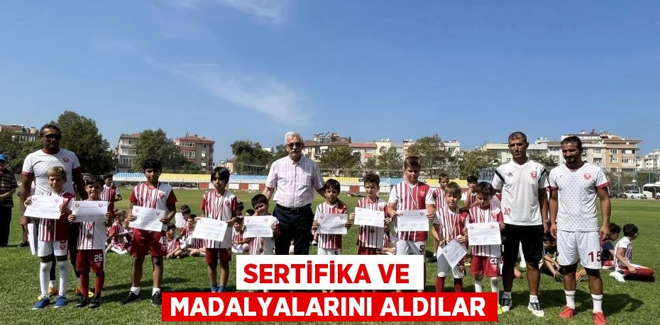 Sertifika ve madalyalarını aldılar