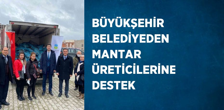 BÜYÜKŞEHİR BELEDİYEDEN MANTAR ÜRETİCİLERİNE DESTEK